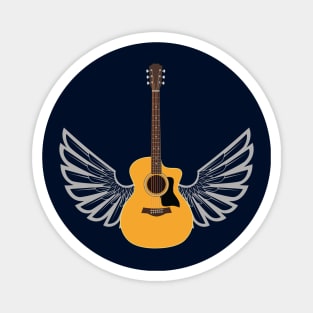 Guitar Wings Auditorium Style Acoustic Guitar Magnet